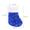 CCINEE Christmas Mini Stockings, 12pcs 9 Inches Glitter Silver Snowflake Blue Print with Plush Cuff Classic Stocking Decorations for Xmas Festive Gifts Home Fireplace Decor view 2