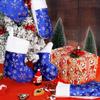 CCINEE Christmas Mini Stockings, 12pcs 9 Inches Glitter Silver Snowflake Blue Print with Plush Cuff Classic Stocking Decorations for Xmas Festive Gifts Home Fireplace Decor view 4