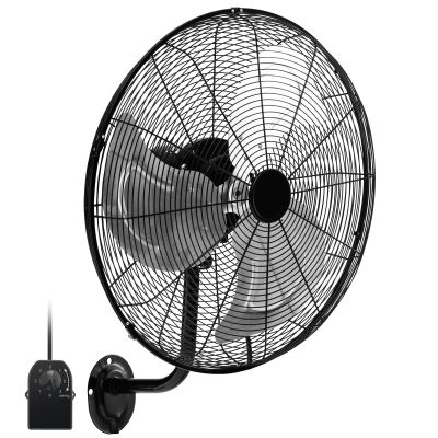 Tangkula 20 Inch Wall Mount Fan with Aluminum Blades, Industrial 3-Speed Oscillating Metal Wall Fan, Heavy Duty for Shop, Commercial, Garage, Warehouse, Workshops & Factory