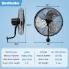 Tangkula 20 Inch Wall Mount Fan with Aluminum Blades, Industrial 3-Speed Oscillating Metal Wall Fan, Heavy Duty for Shop, Commercial, Garage, Warehouse, Workshops & Factory view 4
