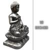 Buddha Statue Murti Large 12 inches Black Marble Buddha Figurine Perfect for Yoga Studios & Meditating Room First Home Buddha Sculpture Spiritual Peace Lord Idol Hindi Thai God Best Housewarming Gifts view 4