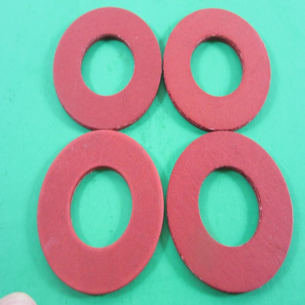 FOUR PACK Size #32 fiber meat grinder thrust washer fits auger worm gear. Please compare measurements to your needs. 1" ID x 2" OD. No returns on this item