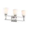Kichler 3-Light Bathroom Vanity Light, Polished Nickel view 1