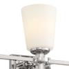 Kichler 3-Light Bathroom Vanity Light, Polished Nickel view 4