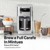 Braun PureFlavor 14Cup Programmable Coffee Maker  Fast Brew Speed, Touch Display, Bold & BrewOverIce Modes, FlavorCarafe & Adjustable Warm Plate, White view 2