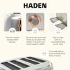 Haden Heritage 4 Slice Wide Slot Stainless Steel Toaster with Adjustable Browning Control & Non-Slip Feet, Steel & Copper view 3