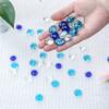CYS EXCEL 5 LBS Blue Mix Glass Beads for Vases Flat Marble Gemstone Beads Vase Fillers Aquarium Decor Rocks Floral Centerpieces Stones Mosaic Pebbles view 3