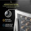 SCHMCK 18 Bottle Compressor Wine Cooler Refrigerator w/Lock - Large Freestanding Wine Cellar For Red, White, Champagne or Sparkling Wine - 41f-64f Digital Temperature Control Fridge Stainless Steel view 4