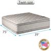 Dream Solutions USA DS Sleep Hollywood Gentle Plush Twin PillowTop Two-Sided Mattress Only - Quilted Fabric, Orthopedic, Sleep System Support, Longlasting view 2