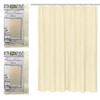 2 Pc Magnetic Soap Residue Resistant Shower Curtain Liner 100% Vinyl Beige 70x72 view 4