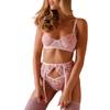LIDA Women's Lingerie - Sexy Matching Bra & Panty 2-Piece Set - Vintage & Lace Lingerie for Valentine's Day, Anniversary, & Wedding Boudoir Photography - IZZY SET MEDIUM view 1