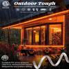 WYZworks 3312LEDs, 300ft Orange LED Rope Light, Connectable Outdoor Permanent Waterproof Accent Exterior Lighting, Transparent PVC Case, ETL Certified, Holiday Decor, Backyard Patio, Home Garden view 4