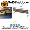 Flueblocker for 9"X45" Chimney Flue  Chimney Sheep Fireplace Draft Stopper Plug Replacement Damper Fireplace Tool  Better Than Inflatable Pillow or BalloonSave Energy Block Odor & Debris view 2