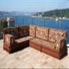 8" Thickness Brown Corner Floor Seating Set, Pallet Cushion Set, Modular Design Floor Cushion, Garden Sofa Set, Indoor Sofa Set, Futon Sofa Bed (L Sofa Only) view 1