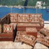 8" Thickness Brown Corner Floor Seating Set, Pallet Cushion Set, Modular Design Floor Cushion, Garden Sofa Set, Indoor Sofa Set, Futon Sofa Bed (L Sofa Full Set) view 3