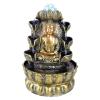 TOMYEUS Tabletop Fountains Desktop Fountains Indoor Buddha Statue Water Fountain Office Desk Lucky Waterfall Decoration Fountains Retro Led Crystal Ball Tabletop Fountain Fountain Decoration view 1