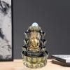 TOMYEUS Tabletop Fountains Desktop Fountains Indoor Buddha Statue Water Fountain Office Desk Lucky Waterfall Decoration Fountains Retro Led Crystal Ball Tabletop Fountain Fountain Decoration view 2