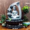 TOMYEUS Tabletop Fountains Desktop Fountain Office Desk Buddha Statue Fountains Indoor Led Meditation Table Fountain Living Room Decoration Lotus Waterfall Tabletop Fountain Fountain Decoration view 2