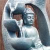 TOMYEUS Tabletop Fountains Desktop Fountain Office Desk Buddha Statue Fountains Indoor Led Meditation Table Fountain Living Room Decoration Lotus Waterfall Tabletop Fountain Fountain Decoration view 4