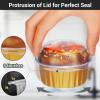 EUSOAR Disposable Ramekins Aluminum Foil, Gold 60Packs 5oz Baking Cups with Lids Mini Muffin Liners, Dessert Cheesecake Pan Creme Brulee Cupcake Containers for Catering Gathering Club Wedding Party view 4