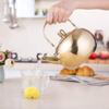 Cabilock Thick Stainless Steel Teapot Kettle Golden Water Pot for Kitchen Office and to Hold No Bad Smell for Tea and Beverages view 2