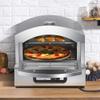 MNSSRN Portable Home Pizza Oven, Electric/Gas Pizza Oven 350C Temperature Control, Pizza Oven Machine with Temperature Dashboard,Gas view 1