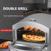 MNSSRN Portable Home Pizza Oven, Electric/Gas Pizza Oven 350C Temperature Control, Pizza Oven Machine with Temperature Dashboard,Gas view 4