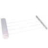 BNNP Foldable Clothes Drying Rack Wall Mounted Retractable Clothesline Indoor and Outdoor Laundry Rack Bathroom Dryer Storage Rack Telescopic Clothes Rack (Color : Small) view 1