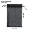 ANZNKU 100 Pack Organza Bags 5 x 7 inch, Premium Black Favor Bags with Drawstring for Halloween, Sheer Mesh Bag, Gift Bag Small Size, Mesh Pouches Drawstring Packaging Pouches for Wedding Party view 2