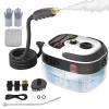 STRCEAT Handheld Pressurized Steam Cleaner,2500W Handheld High Temp Portable Cleaning Machine, Cleaning for Couch, Auto, Floor and More (White) view 1