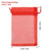 ANZNKU 50PCS Premium Red Organza Bags 5x7 inches Mesh Bags Drawstring, Small Gift Bag for Birthday Party Wedding Favors, Sheer Mesh Pouches Drawstring for Valentine Gifts view 2