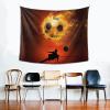 ASYG Soccer Tapestry Wall Tapestry Large Tapestry Sport Background Soccer Sport Tapestry Wall Hanging (51inx60in) view 2