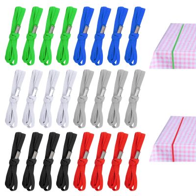 mifengda Tablecloth Strap Bands, 24 Pcs Elastic Table Bungees for Picnic Tables Outdoor Wedding Party, Round, Medium, Mixed Colors