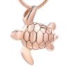 SHEIL Little Sear Turtle Memoria Jewellery for Cremation Ashes Pendant - Stainless Steel Pet Memorial Urn Necklace Jewelry,2 view 1