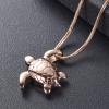 SHEIL Little Sear Turtle Memoria Jewellery for Cremation Ashes Pendant - Stainless Steel Pet Memorial Urn Necklace Jewelry,2 view 2