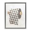 Stupell Industries 'Glam Pattern Toilet Paper', Floating Frame Canvas Art, Gray, 25 x 31 Inches, Easy to Hang and Sturdy, Made in USA, by Ziwei Li view 1
