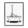 Stupell Industries Giraffe In A Tub Funny Animal Bathroom Drawing, Design by Rachel Neiman view 1