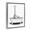 Stupell Industries Giraffe In A Tub Funny Animal Bathroom Drawing, Design by Rachel Neiman view 4