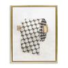 Stupell Industries 'Glam Pattern Toilet Paper', Floating Frame Canvas Art, Gold, 17 x 21 Inches, Easy to Hang and Sturdy, Made in USA, by Ziwei Li view 1