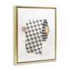 Stupell Industries 'Glam Pattern Toilet Paper', Floating Frame Canvas Art, Gold, 17 x 21 Inches, Easy to Hang and Sturdy, Made in USA, by Ziwei Li view 2
