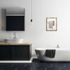 Stupell Industries 'Glam Pattern Toilet Paper', Floating Frame Canvas Art, Gold, 17 x 21 Inches, Easy to Hang and Sturdy, Made in USA, by Ziwei Li view 3