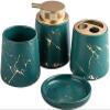 YQBUER Home Bathroom Accessories Set Ceramic Bathroom Wash Set Bathroom Supplies Creative Gift Bathroom Decor Suitable for Hotel bathrooms view 1