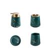 YQBUER Home Bathroom Accessories Set Ceramic Bathroom Wash Set Bathroom Supplies Creative Gift Bathroom Decor Suitable for Hotel bathrooms view 2