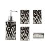 YQBUER Home Bathroom Accessories Sets Ceramic Bathroom Toiletries Accessories Sets Soap Dispenser with 304 SUS Press Pump Mouthwash Cup Gold for Hotel Bathrooms (Color : Silver) view 1