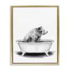 Stupell Industries Bear In A Tub Funny Animal Bathroom Drawing, Design by Rachel Neiman view 1