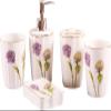 YQBUER Home Bathroom Accessories Set Ceramic Bathroom Accessory Set Wedding Gift Bathroom Supplies Kit Dispenser Soap Box Suitable for Hotel bathrooms view 1