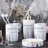 YQBUER Home Bathroom Accessories Set Bathroom Accessories Set Ceramics Ideal for Gift Bathroom Decor Ideal for Gift White Suitable for Hotel bathrooms view 2