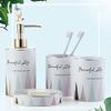 YQBUER Home Bathroom Accessories Set Bathroom Accessories Set Ceramics Ideal for Gift Bathroom Decor Ideal for Gift White Suitable for Hotel bathrooms view 3