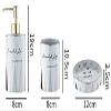 YQBUER Home Bathroom Accessories Set Bathroom Accessories Set Ceramics Ideal for Gift Bathroom Decor Ideal for Gift White Suitable for Hotel bathrooms view 4