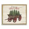 Stupell Industries Merry Christmas Tree Wagon, Design by Jo Moulton view 1
